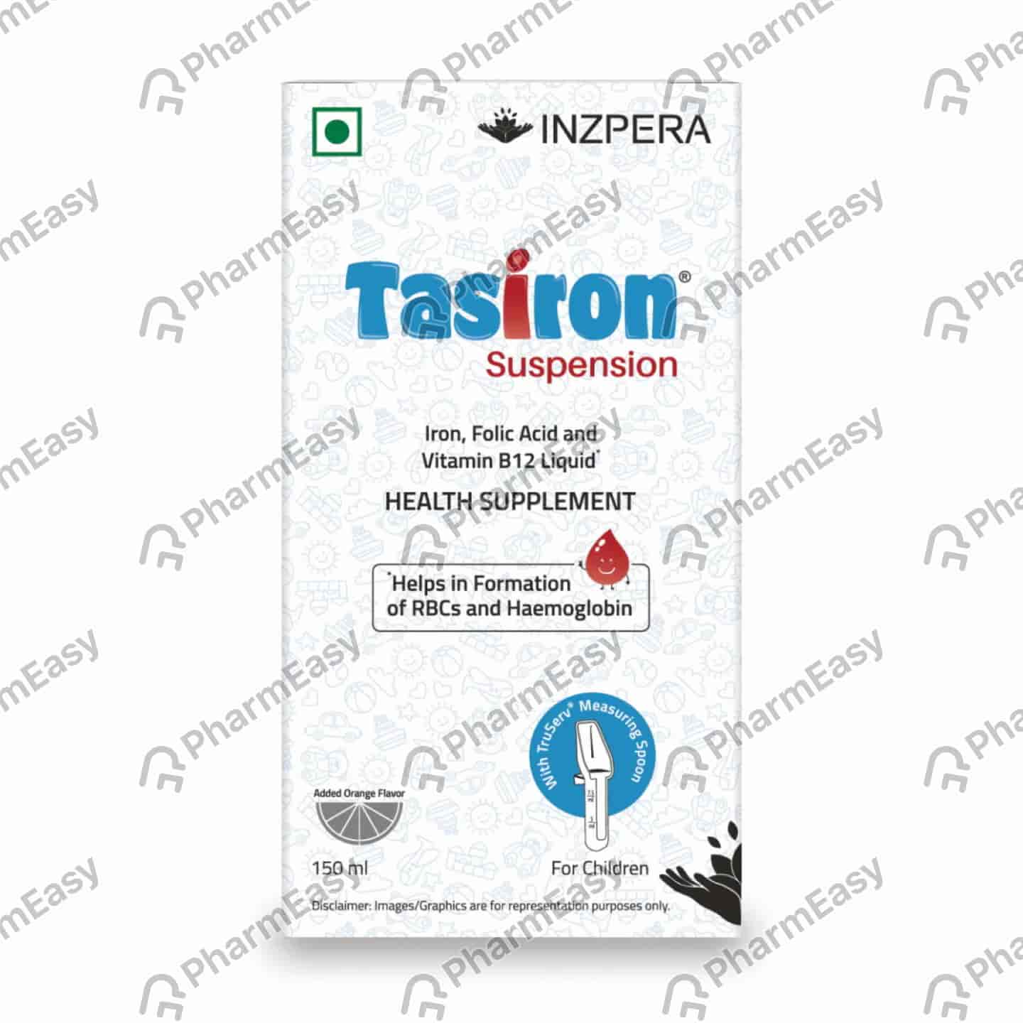 Tasiron Orange Flavour Bottle Of 150ml Suspension