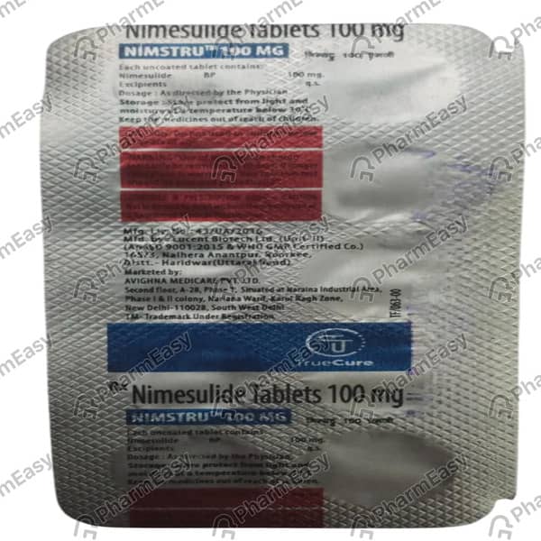 Nimstru 100mg Strip Of 10 Tablets