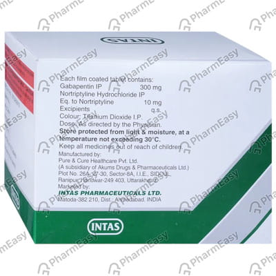 Gabapin Nt 300mg Strip Of 15 Tablets