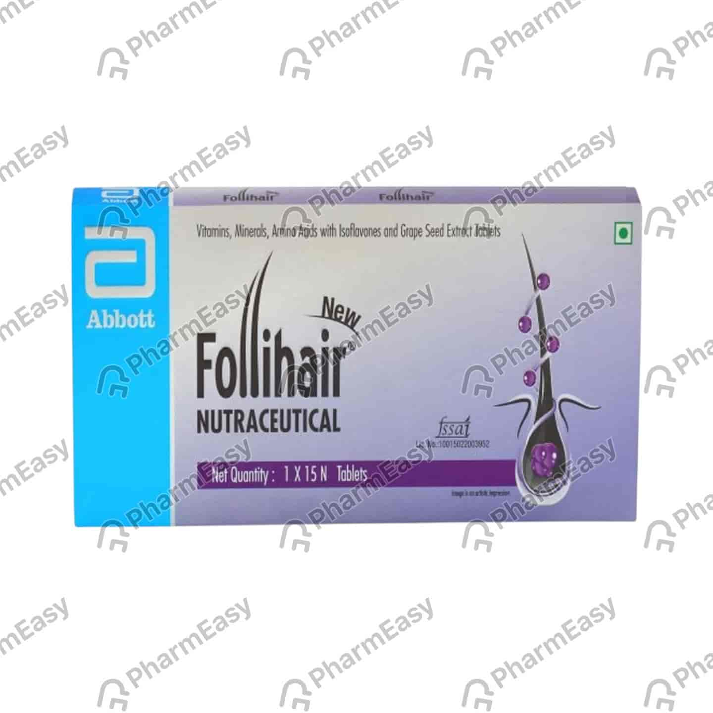 New Follihair Strip Of 15 Tablets