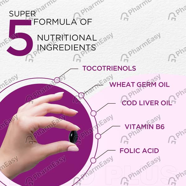New E Cod Plus | Next Generation Vitamin E | For Muscle Cramps & Nafld | Strip | 15 Softgels
