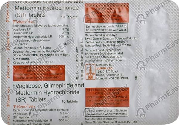 T Vobit Vx2 Strip Of 10 Tablets