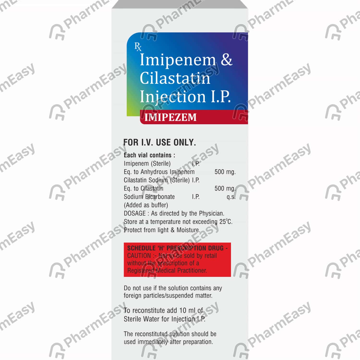 Buy Imipezem 1000mg Dry Vial Of 1 Powder For Injection Online at Flat ...