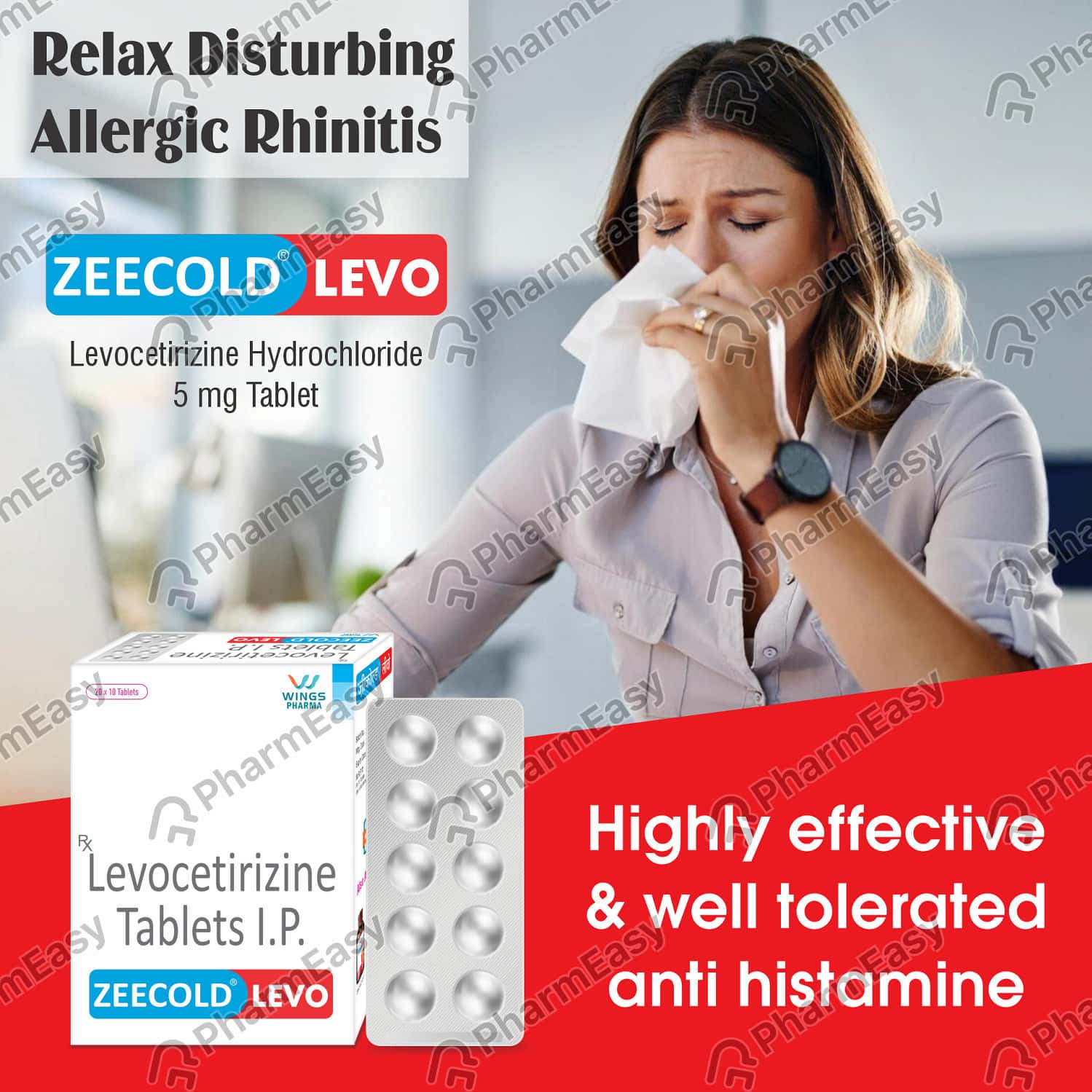 Buy Zeecold Levo 5 MG Tablet (10) Online at Flat 15 OFF PharmEasy
