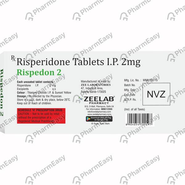 Rispedon 2Mg Strip Of 10 Tablets