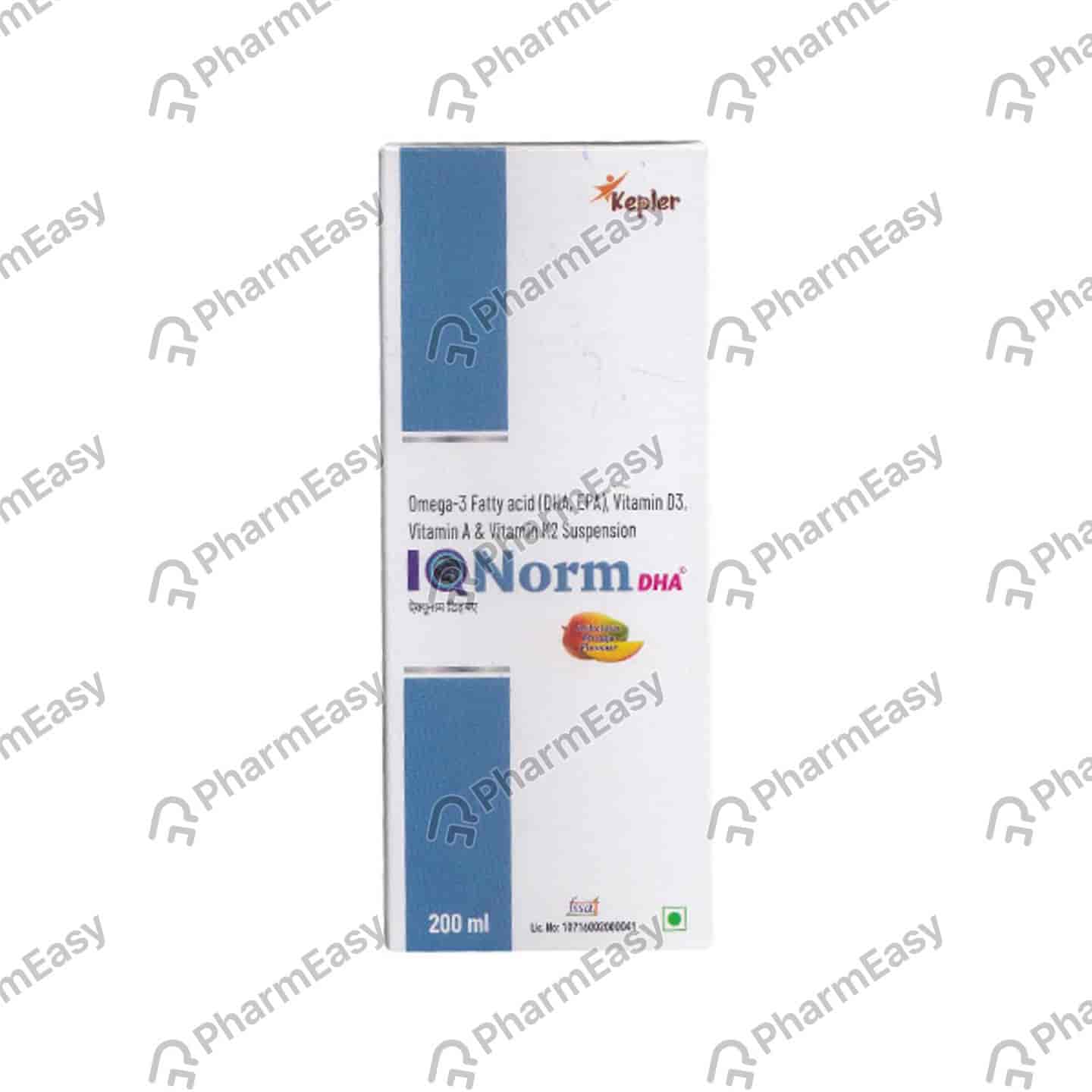 Iqnorm Dha Delicious Mango Flavour Bottle Of 200ml Suspension
