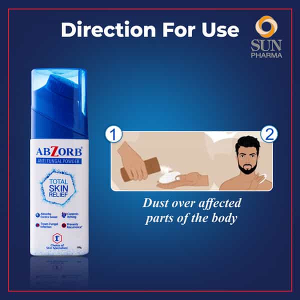 Abzorb Antifungal Dusting Powder 100Gm