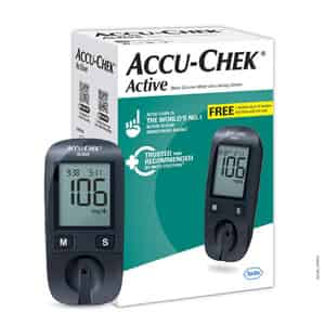 Accu-Chek Active Blood Glucose And Lancing Device | Glucometer | Free 10 Test Strips