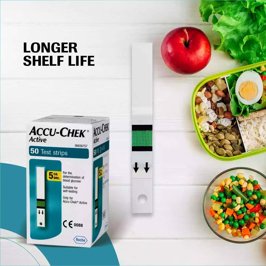 Buy ACCUCHEK ACTIVE TEST STRIPS BOX OF 50 Online & Get Upto