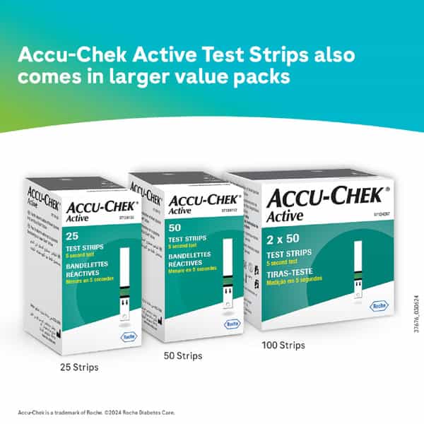 Accu-Chek Active Glucometer Test Strips Box Of 10