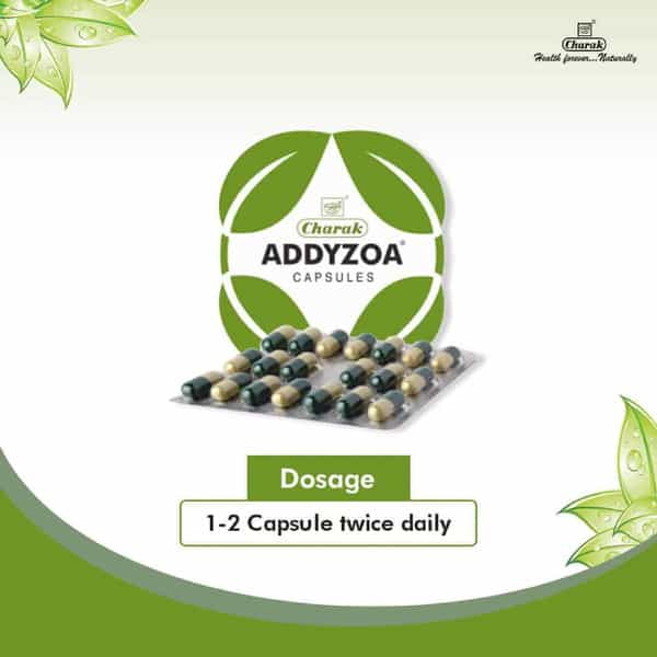 Charak Addyzoa Strip Of 20 Capsules