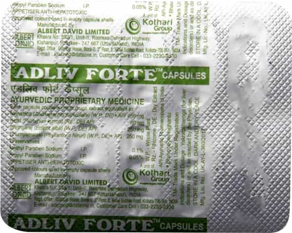 Adliv Forte Strip Of 10 Capsules