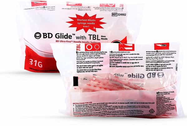 BD Glide with TBL ULTRA-FINE INSULIN SYR U40 31G 6MM 10BG