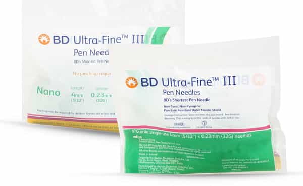 BD Ultra-Fine III Nano Pen Needles 4mm 32G 1*5