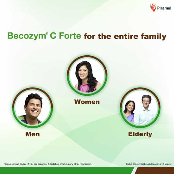 Becozym C Forte ( Vitamin B Complex + Biotin + Vitamin C )- Strip Of 15 Tablets