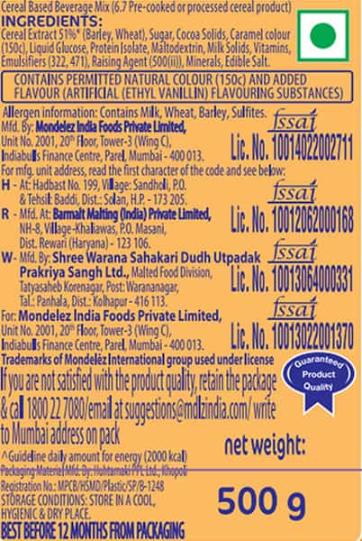Bournvita Choco Powder 500Gm Jar