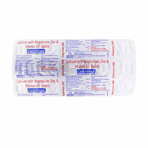 Calcimax 250Mg Strip Of 30 Tablets
