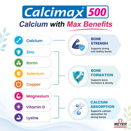 Calcimax 500Mg Strip Of 30 Tablets