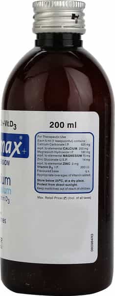 Calcimax Plus | Bottle | Suspension | 200 Ml
