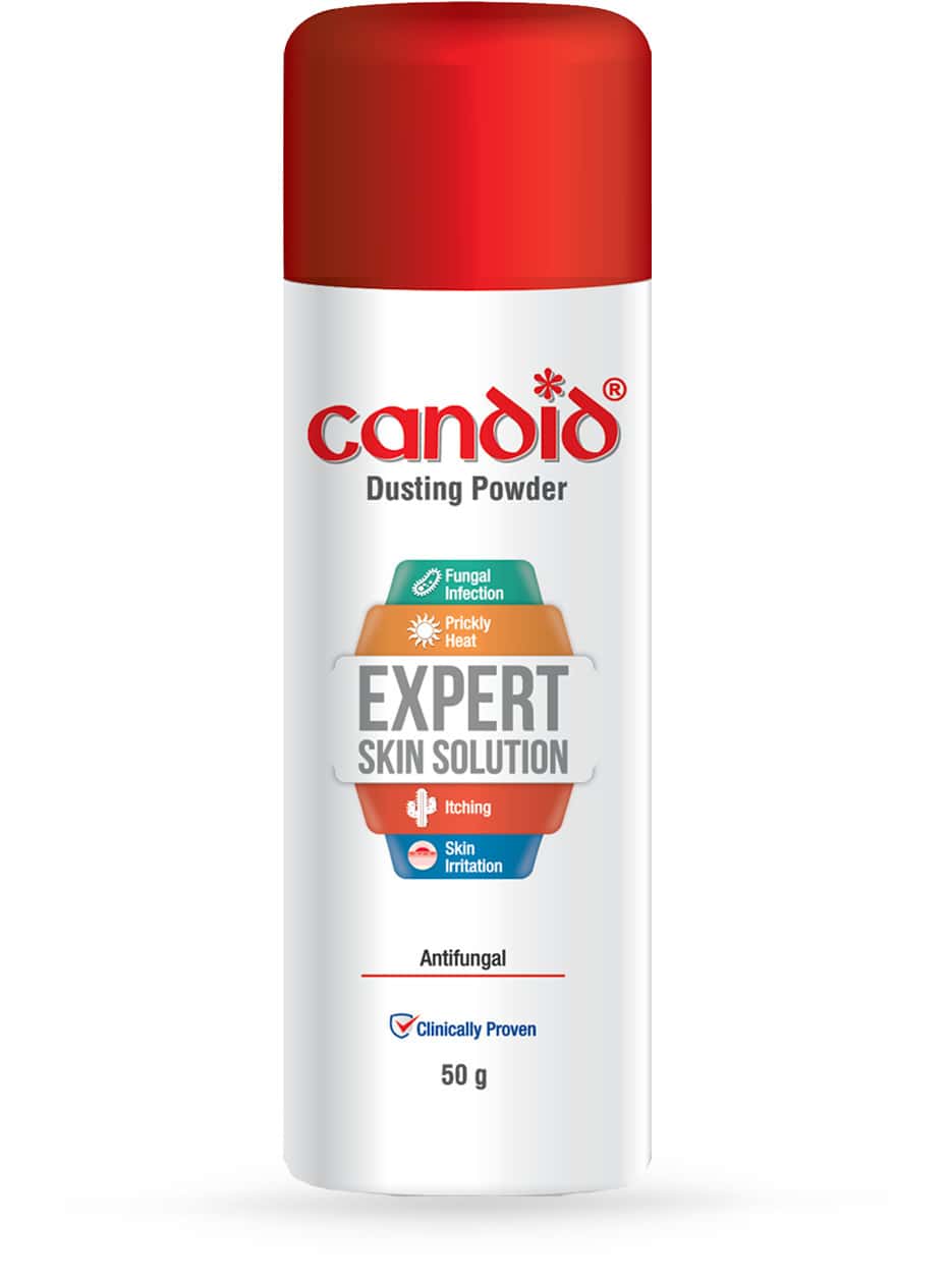 Candid Dusting Anti Fungal Powder Bottle Of 50 G