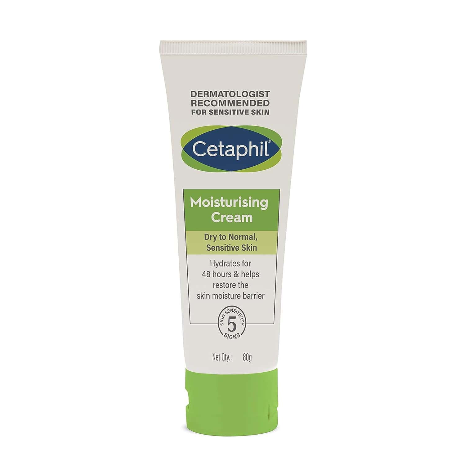 Cetaphil Moisturising Cream | Dry To Normal Sensitive Skin | 80 Gm