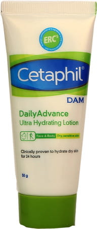Cetaphil Dam Daily Advance Ultra Hydrating Lotion | Face & Body | 30 Gm
