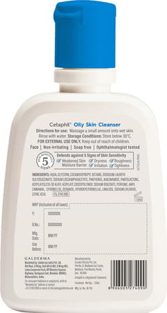 Cetaphil Oily Skin Cleanser | Combination To Oily & Sensitive Skin | 125 Ml