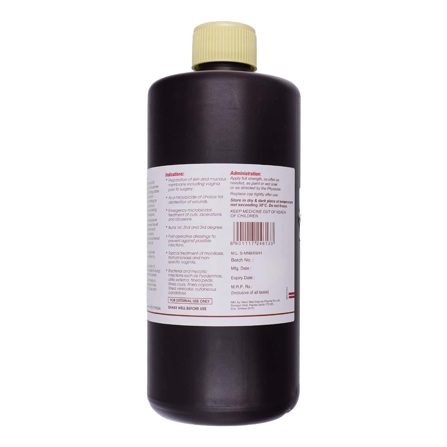 CIPLADINE 5% SOLU 500ML