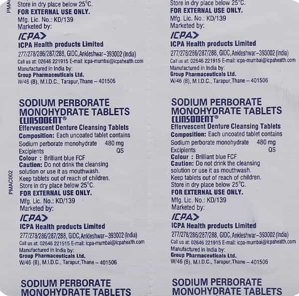Clinsodent Tablet 4'S