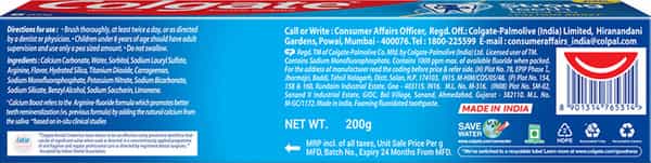 Colgate Toothpaste - Strong Teeth Dental Cream - 200 G - Anti-Cavity