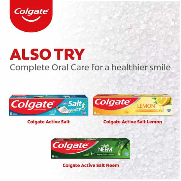 Colgate Anticavity Toothpaste | Active Salt | 100 Gm