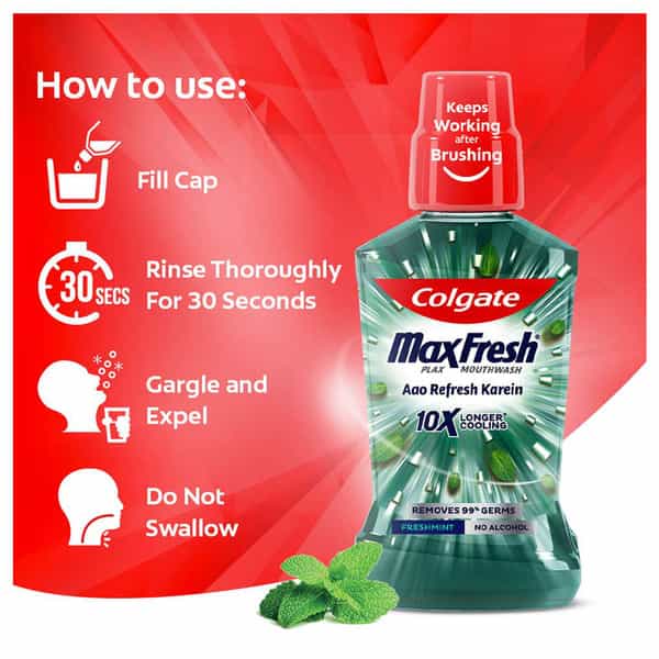 Colgate Plax Fresh Mint M/Wash 500Ml