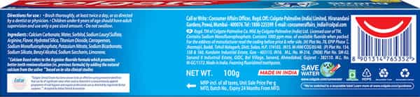 Colgate Toothpaste - Strong Teeth Dental Cream - 100 G - Anti-Cavity