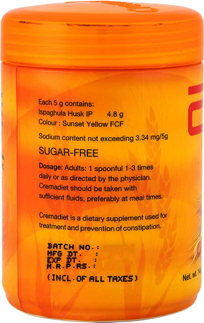 Buy CREMADIET SUGAR FREE JAR OF 140GM POWDER Online & Get Upto 60 OFF