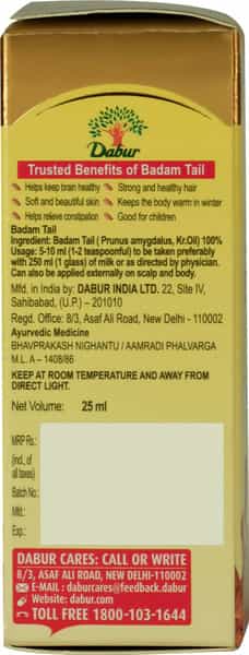 Dabur Badam Tail 25Ml