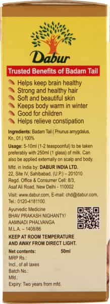Dabur Badam Tail 50Ml