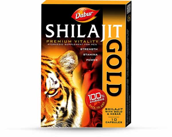 Dabur Shilajit Gold Vitality Capsules Strip Of 10