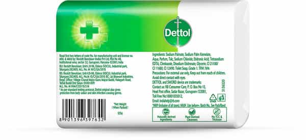 Dettol Original Germ Protection Bathing Soap Bar - 125G