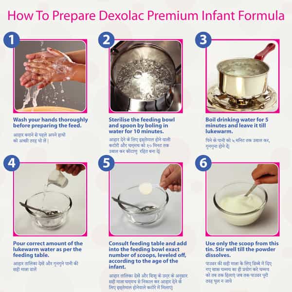 Dexolac Premium 1 Baby Food Infant Formula (Upto 6 Months) Tin Of 500 G