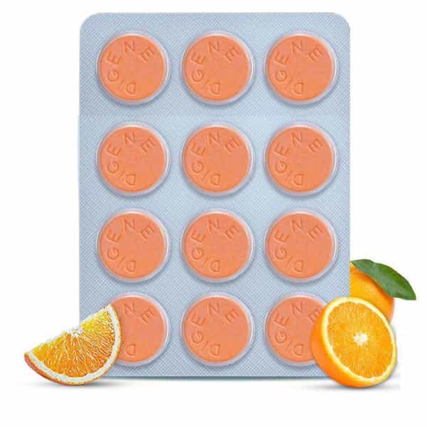 Digene Orange Flavour Tablet 12'S
