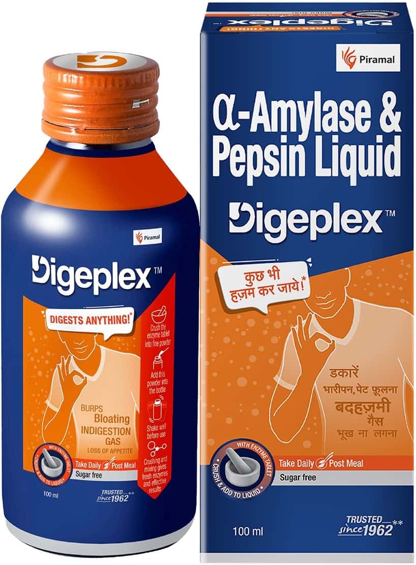 Buy DIGEPLEX READYMADE DIGESTION LIQUID BOTTLE OF 200ML Online & Get