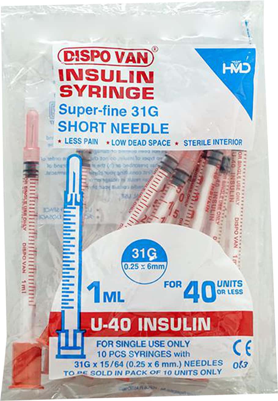 Dispovan Insulin Syringe 40 Iu