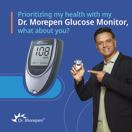 Dr. Morepen Gluco One Blood Glucose Monitoring Sytem With 25 Test Strips | Bg-03 | 1 No'S
