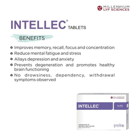 Intellec Strip Of 10 Tablets (Pack Of 3)