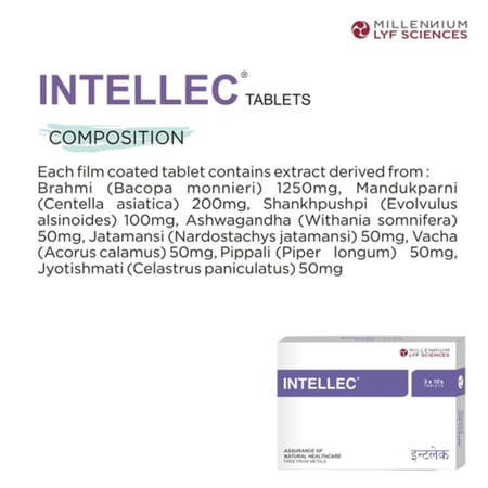 Intellec Strip Of 10 Tablets (Pack Of 3)