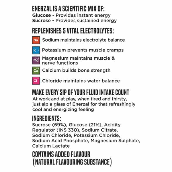 Enerzal Lime Flavour Sachet Of 100Gm Powder