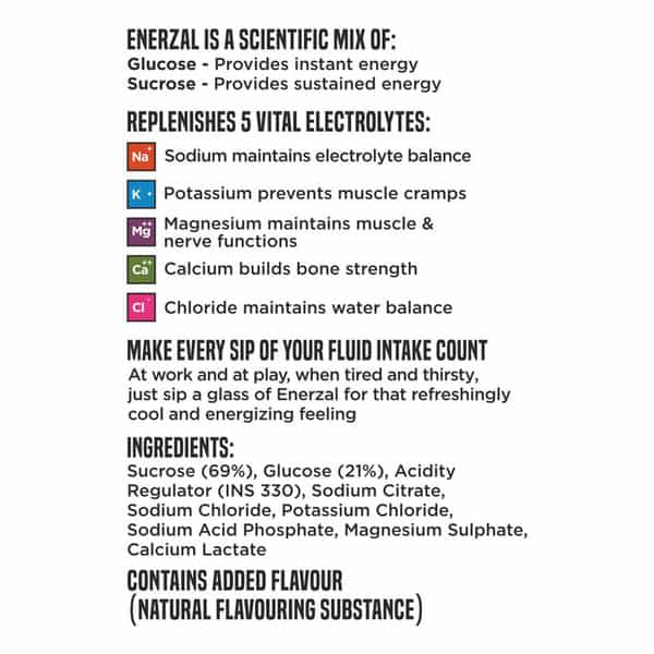 Enerzal Orange Flavour Sachet Of 50Gm Powder