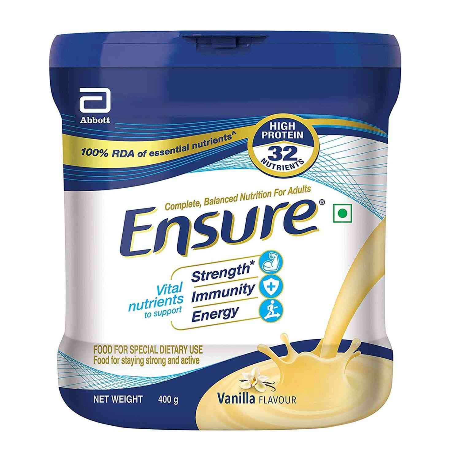 Buy Ensure Vanilla Nutrition Drink Jar Of 400 G Online At Flat 18 OFF 