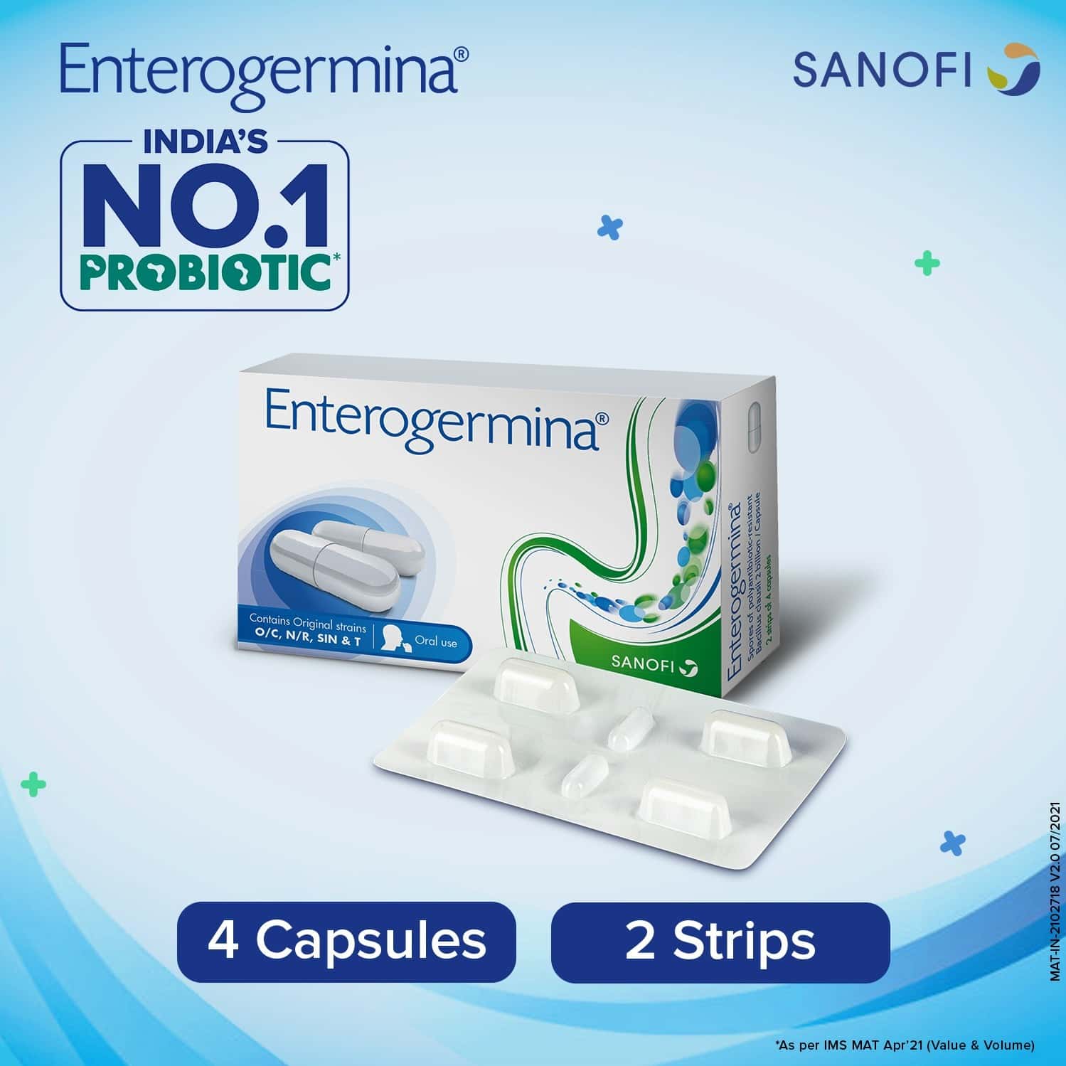 Buy ENTEROGERMINA, PROBIOTIC SUPPLEMENT FOR DIARRHEA , FOR KIDS