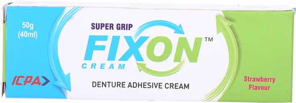 Fixon | Strawberry | Denture Adhesive Cream 50 Gm